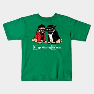 Pugs Making Drugs Kids T-Shirt